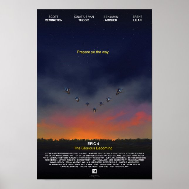 'The Glorious Becoming' Movie Poster (Front)