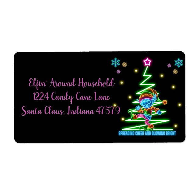 The Glow Show Elf Label (Front)