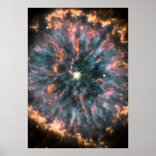 The Glowing Eye of Planetary Nebula NGC 6751 Poster