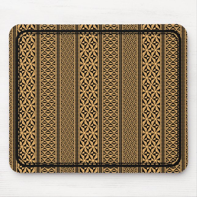 The Glyph of Genealogy: Kōwhaiwhai Ancestral Path Mouse Pad (Front)