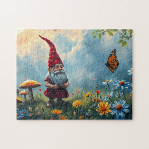 The gnome and the butterfly jigsaw puzzle