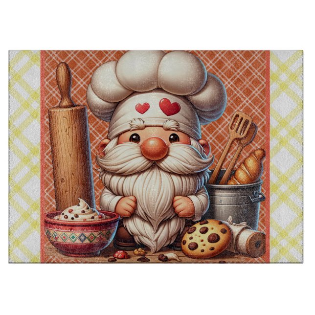 The Gnome Baker Cutting Board (Front)