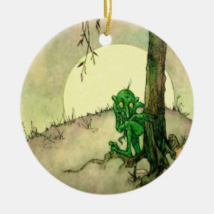 “The Gnome” by Marjorie Miller Ceramic Ornament