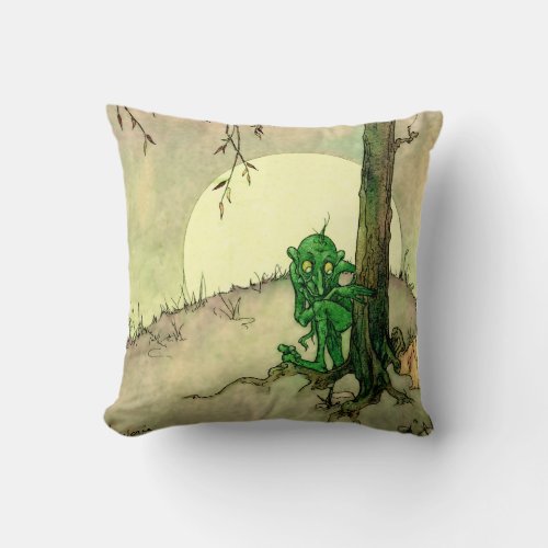 The Gnome by Marjorie Miller Throw Pillow