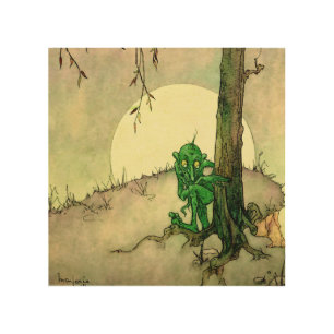 “The Gnome” by Marjorie Miller Wood Wall Art