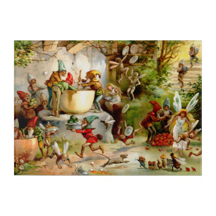 The Gnomes' Kitchen – 1895 Acrylic Print