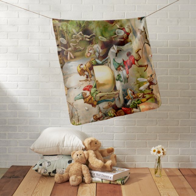 The Gnomes' Kitchen – 1895 Baby Blanket (In Situ)