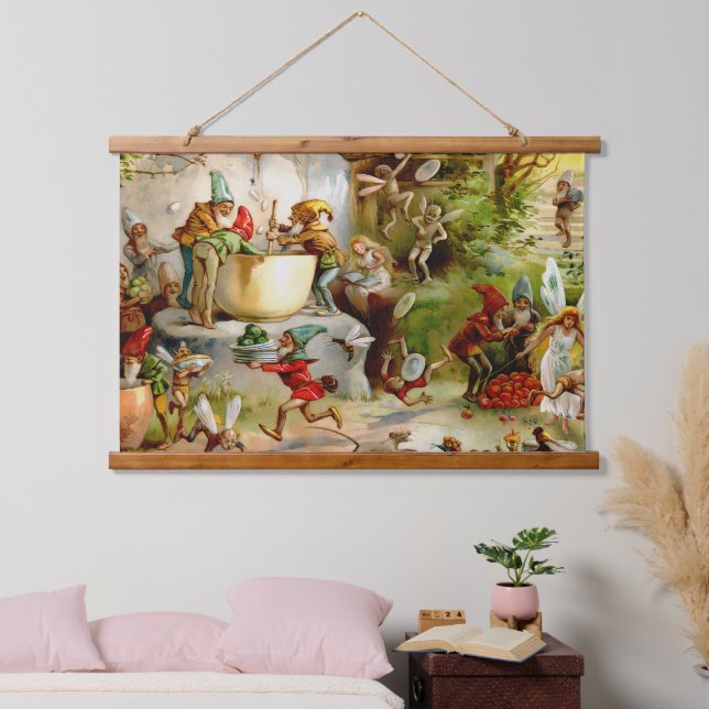 The Gnomes' Kitchen – 1895 Hanging Tapestry (Bedroom)