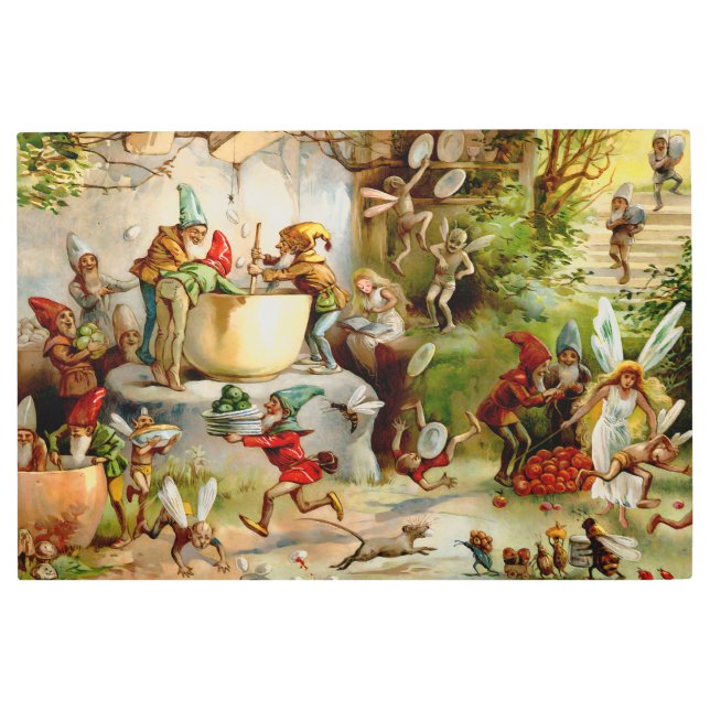 The Gnomes' Kitchen – 1895 Metal Print (Front)