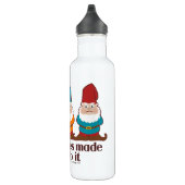 The Gnomes Made Me Do It Stainless Steel Water Bottle (Right)