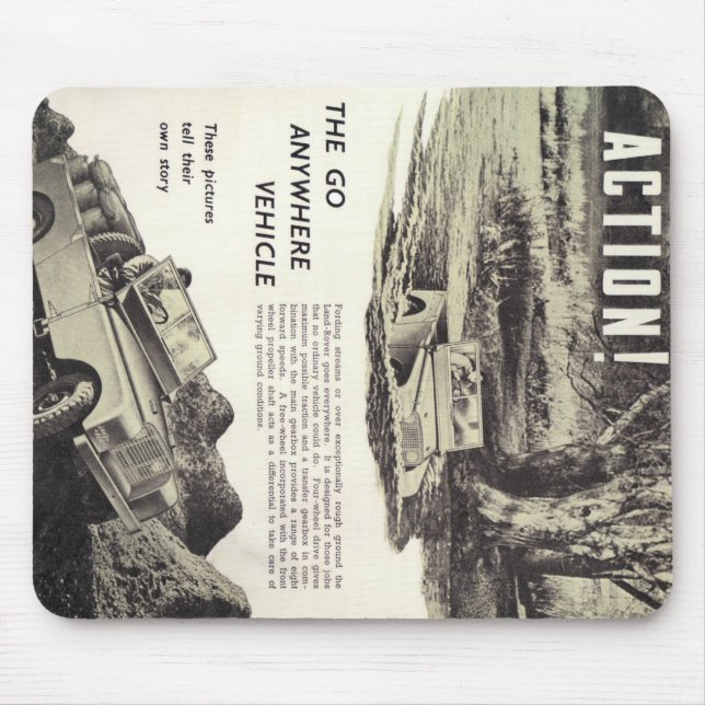 The Go Anywhere Vehicle! Mouse Pad (Front)