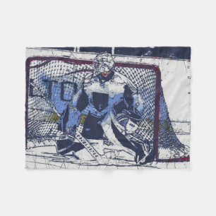 The Goal Keeper- Ice Hockey Goalie Fleece Blanket