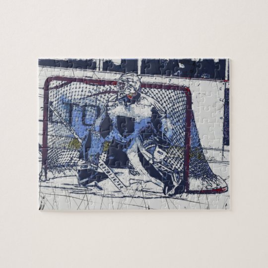 The Goal Keeper Ice Hockey Goalie Jigsaw Puzzle