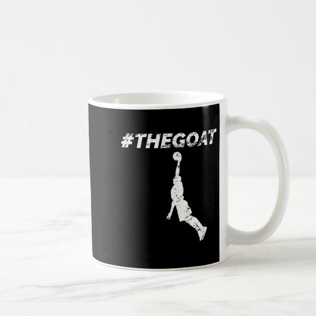 The Goat Greatest Of All Time Basketball Motivatio Coffee Mug (Right)