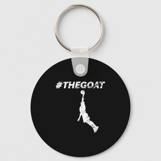The Goat Greatest Of All Time Basketball Motivatio Keychain (Front)