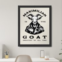 The GOAT (Greatest Of All Time) With Your Name