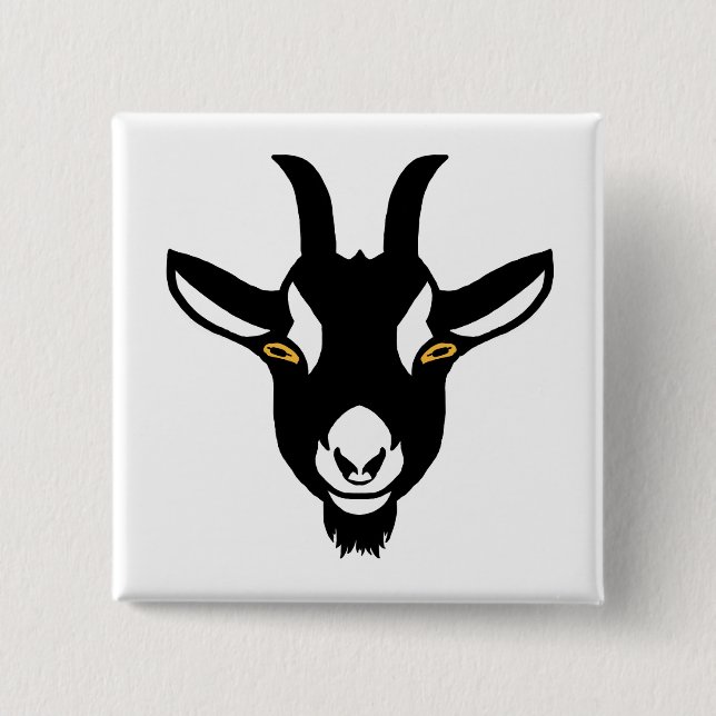 The Goat Network - Goat Pin - Square (Front)