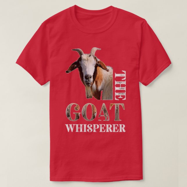The Goat Whisperer Funny Goat Lover Farmer Gift  T-Shirt (Design Front)