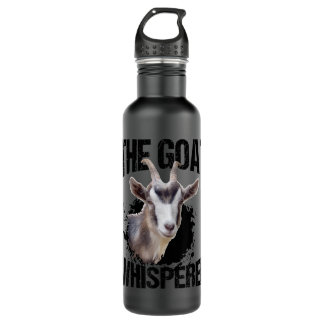 The Goat Whisperer Funny Goat Lover for Farmer Gif Stainless Steel Water Bottle