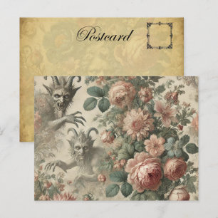 The Goatman’s Garden – Gothic Victorian Holiday Postcard