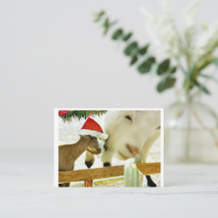 The goats of Christmas past Card