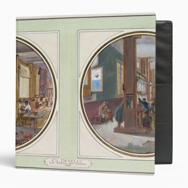 The Gobelins Workshop, 1840 Binder (Front/Inside)