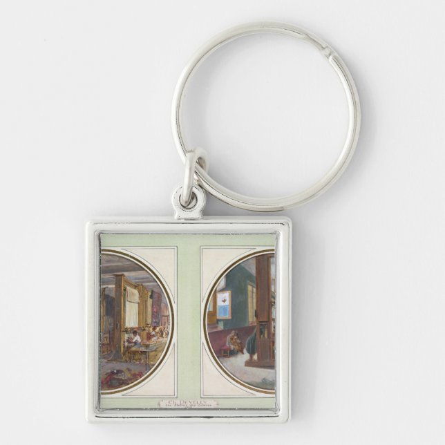 The Gobelins Workshop, 1840 Keychain (Front)