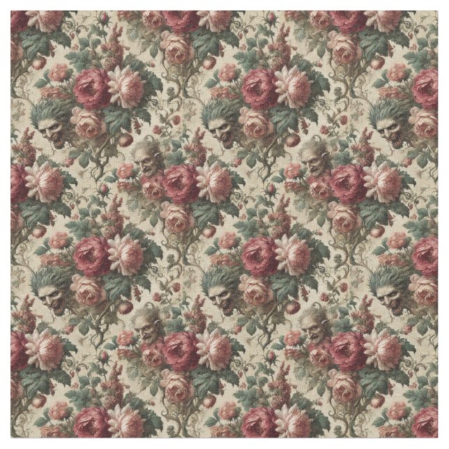 The Goblin Couriers – Gothic Dense Tile Fabric (Close Up)