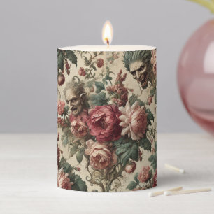The Goblin Couriers – Gothic Ritual in Tapestry Pillar Candle