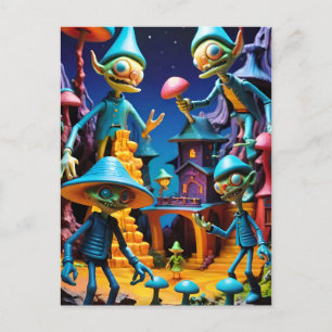 The Goblins of Groll-Town - Ken Gage Fantasy Art Postcard