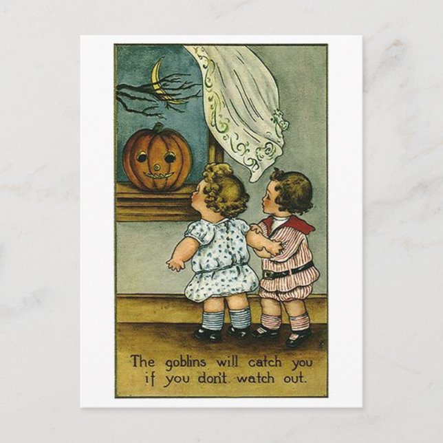 The Goblins Will Catch You Postcard (Front)