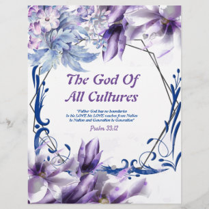 The God  All Cultures Poem Personalized Stationary