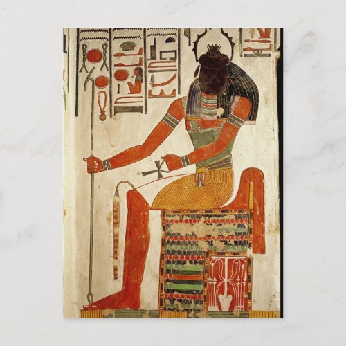 The god Khepri from the Tomb of Nefertari Postcard