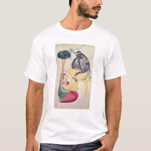 The God Krishna with his mortal love, Radha T-Shirt