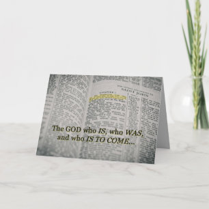 The God Who Is Scripture Card