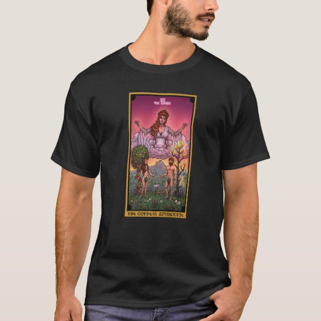 The Goddess Aphrodite The  Tarot Card Pagan Witch  T-Shirt (Front)