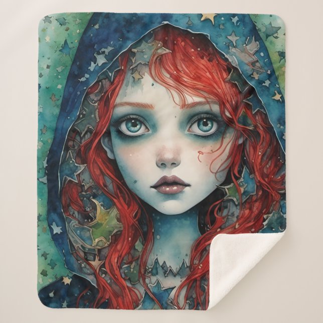 The Goddess Brigid Sherpa Blanket (Front)