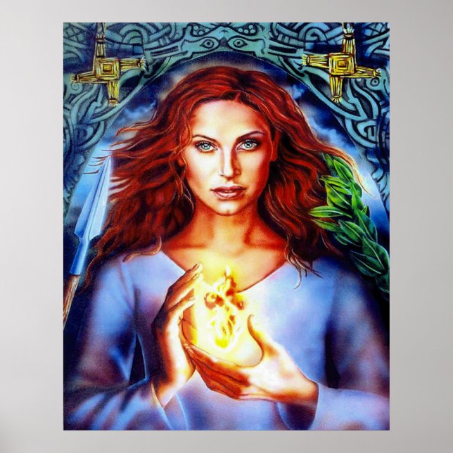 The Goddess Brigit by Lisa Iris Poster (Front)
