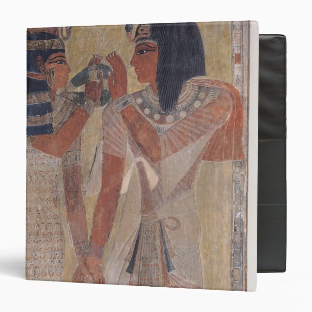 The Goddess Hathor placing the magic collar Binder (Front/Inside)