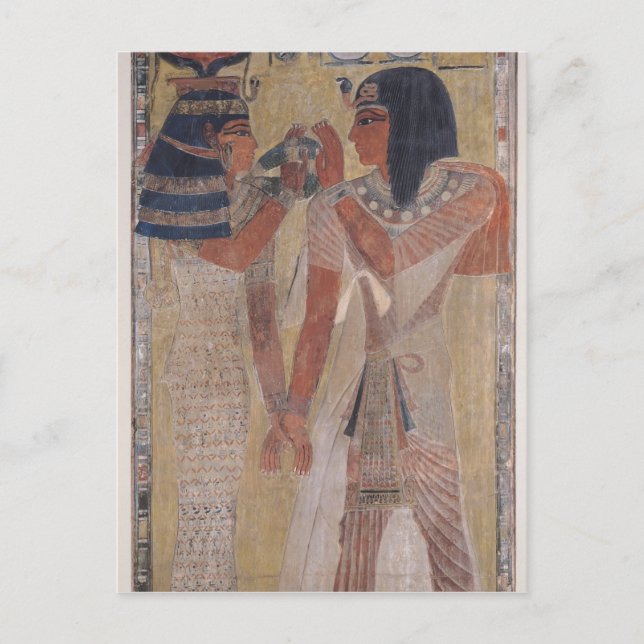 The Goddess Hathor placing the magic collar Postcard (Front)