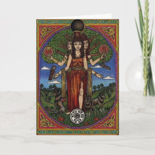 the goddess hecate image and synbols 001 t gift card