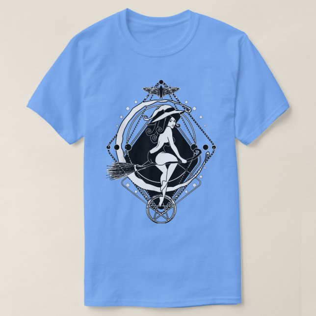 The Goddess Hecate Tarot Card Triple Moon Wiccan P T-Shirt (Design Front)