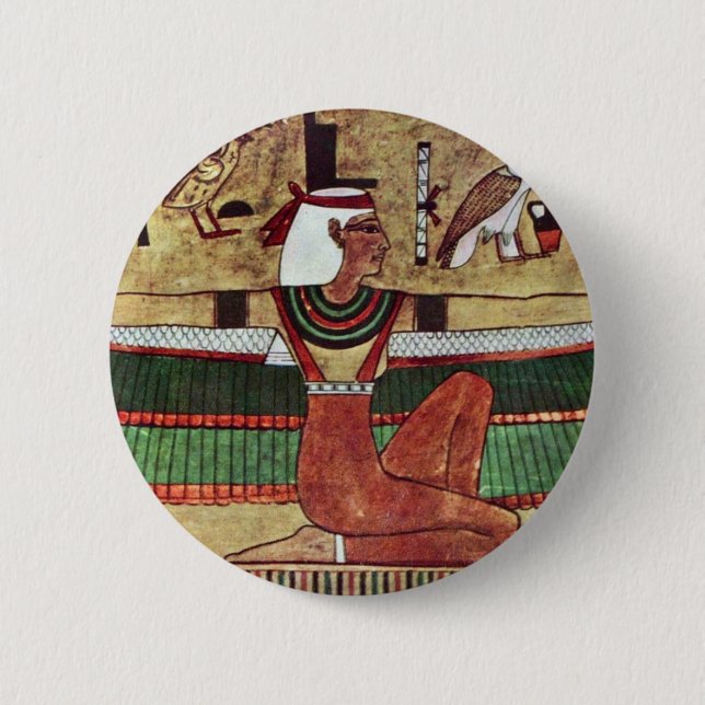 The Goddess Isis,  By Ägyptischer Maler Um 1360 V. Button (Front)