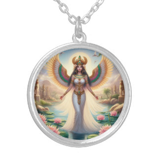 The Goddess Isis is All Things to All Men Silver Plated Necklace