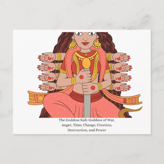 The Goddess Kali  Postcard (Front)