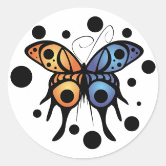 The Goddess Of Butterfly Classic Round Sticker