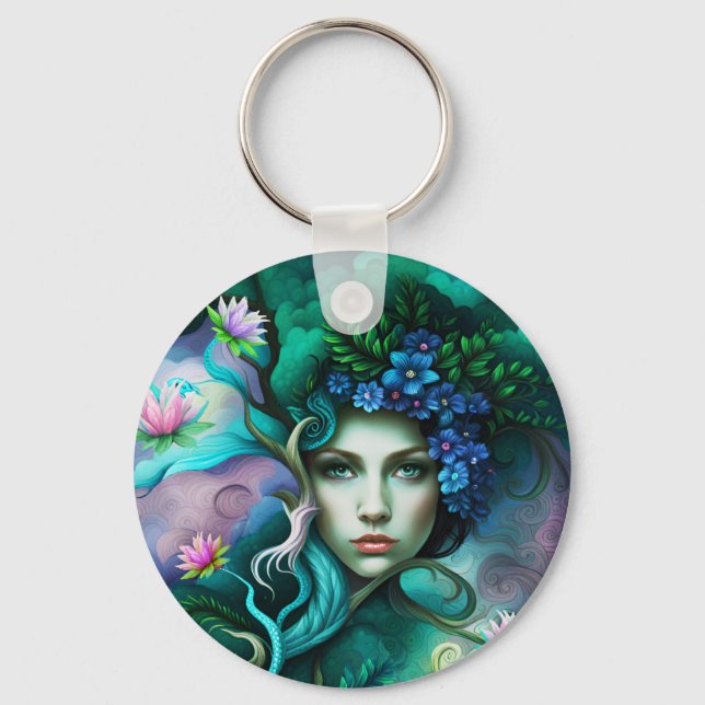 The Goddess of Forest Keychain (Front)