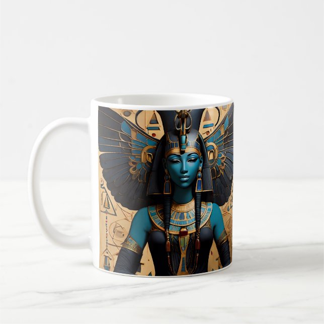 The goddess of mourning protector of the dead coffee mug (Left)