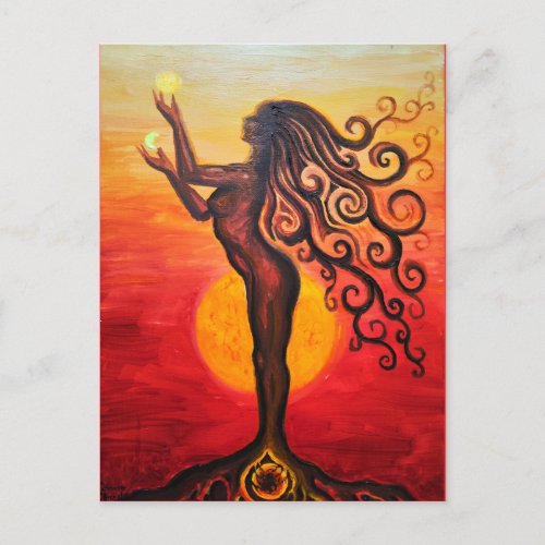 The goddess postcard