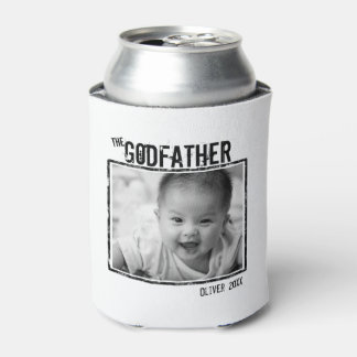 The Godfather | Personalized Photo and Name Can Cooler